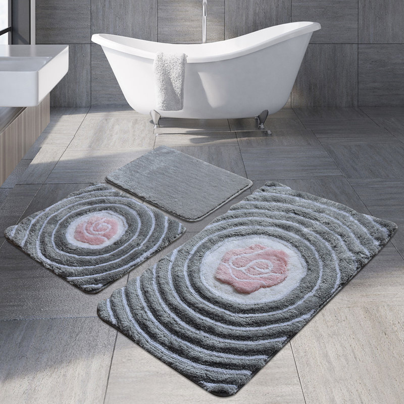 Ebern Designs 3-tlg. Badematten-Set Fronie | Wayfair.de